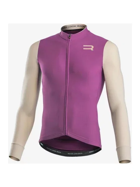 Koszulka rowerowa Finisseur Pro Race Skin długi rękaw liliowo-biały XXL biała