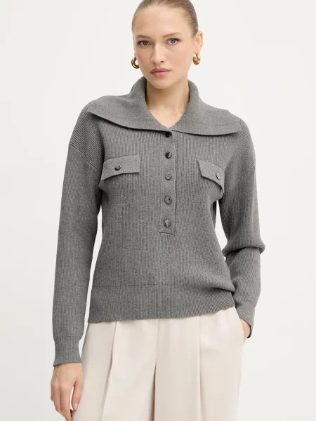 Lekki maksi sweter Liu Jo szary