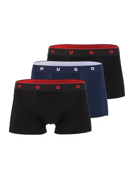 HUGO Boxeri TITAN bleumarin / roșu / negru alb