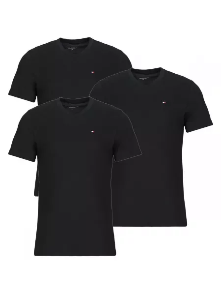 Kratek majica Tommy Hilfiger črna