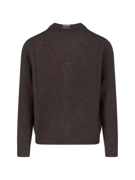 Cardigan Paul Smith cu decolteu în V maro
