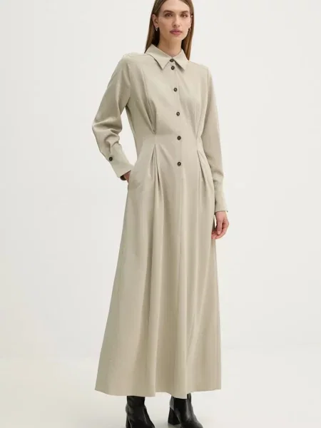 Drykorn rochie maxi drept bej