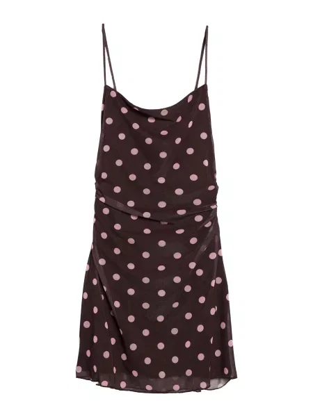 Bershka Obleka čokolada / puder