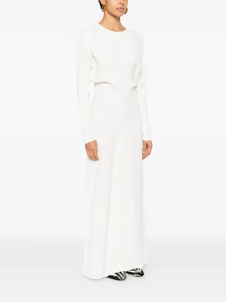 Rochie maxi Toteme lungă de costum alb