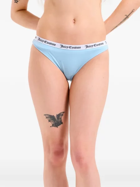 Chiloți briefs Juicy Couture cu autograf albastru