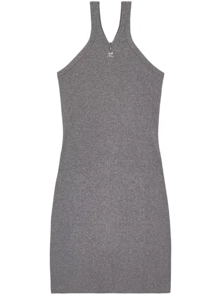 Rochie mini Courreges de costum gri