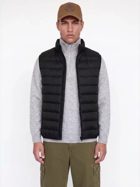 JACK & JONES Vestă JJEberg' negru