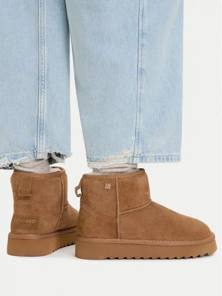 Cizme de zăpadă Nine West deschis maro