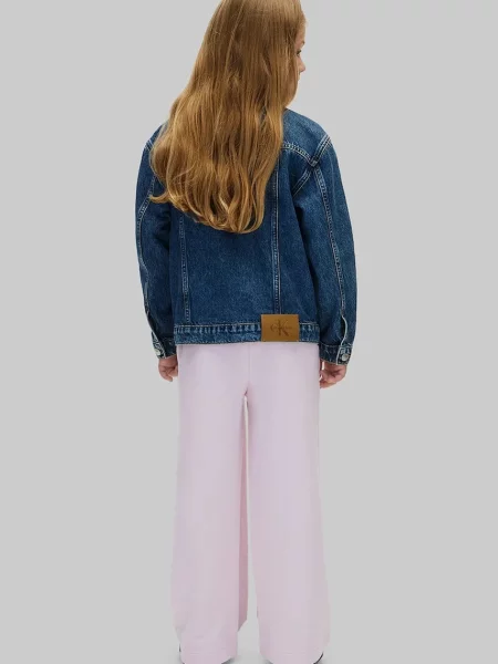 Calvin Klein Jeans спортен панталон за деца от виолетово