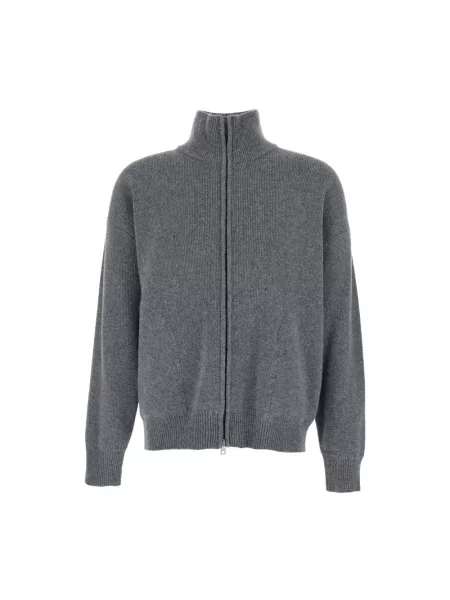 Sweter Roberto Collina wełniany szary