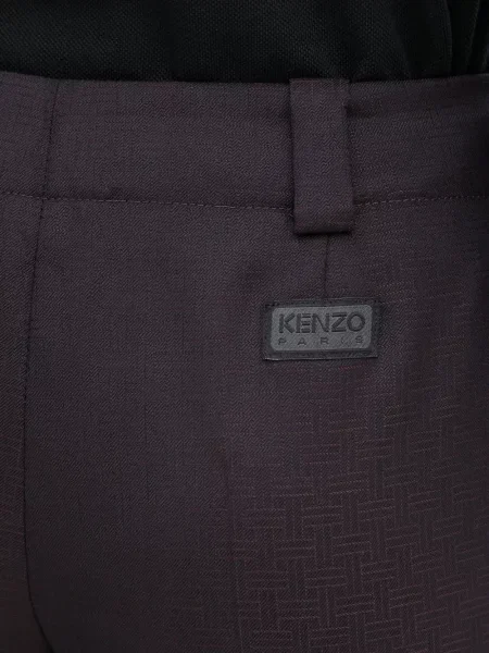 Pantaloni Kenzo cu crăpătură maro
