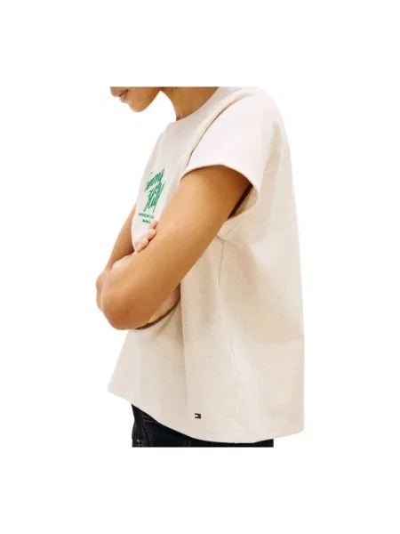 Tricou Tommy Hilfiger bej