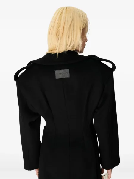 Palton Marine Serre de lână negru