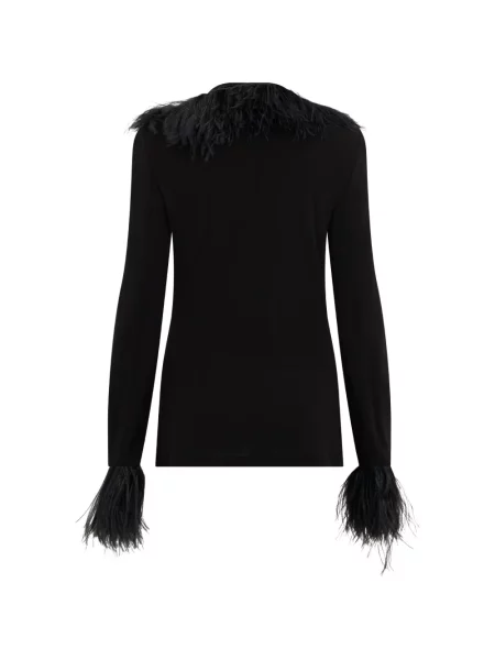 Μπλέιζερ Alberta Ferretti με φτερά με πέτο μαύρο