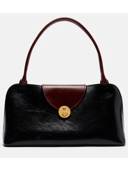 Geanta de piele Versace din piele negru