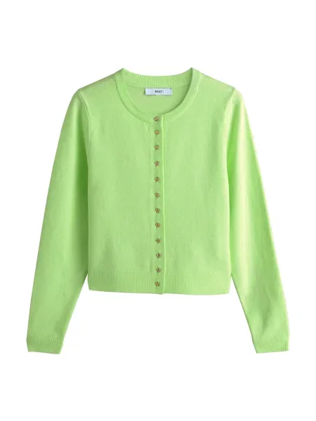 Next Geacă tricotată deschis verde