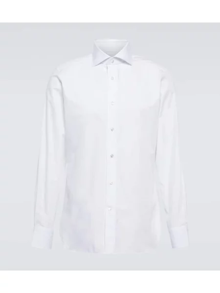 Cămașă Zegna din poplin alb
