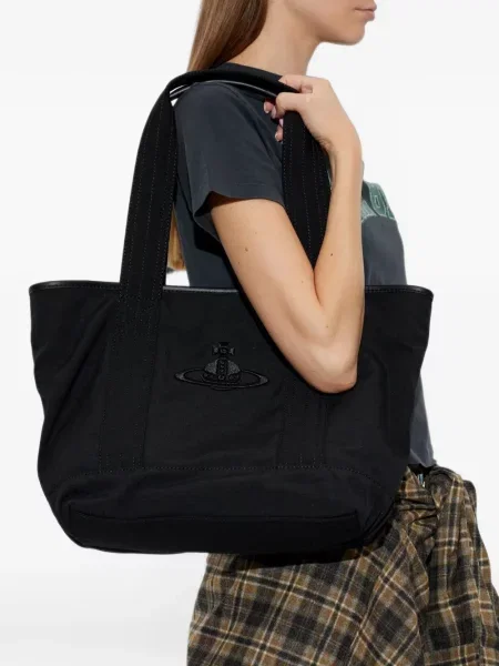 Geantă shopper Vivienne Westwood negru
