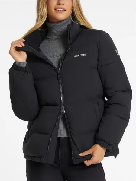 Guess Jeans Зимова куртка чорний