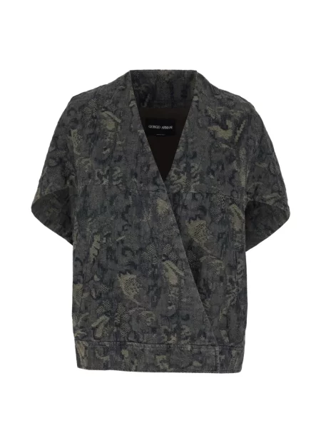 Geacă Giorgio Armani cu broderie gri