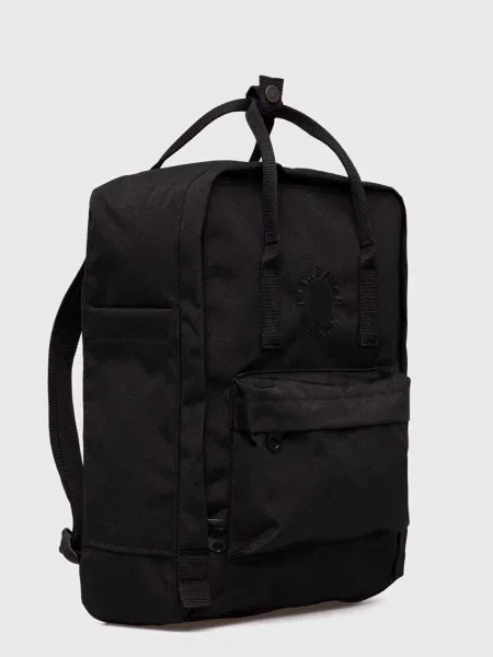 Однотонний великий рюкзак Fjallraven у вуличному стилі чорний