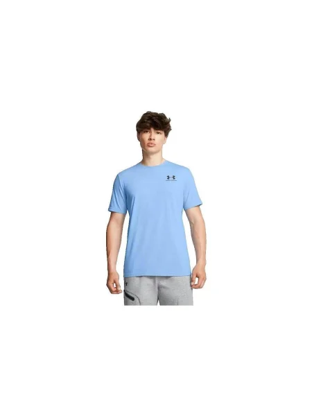 Tricou Under Armour cu autograf albastru