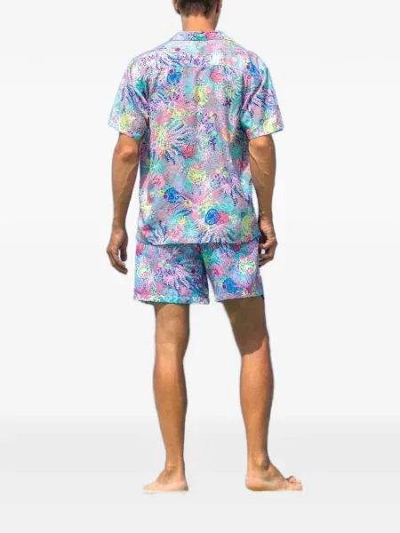 Cămașă Boardies cu model floral albastru