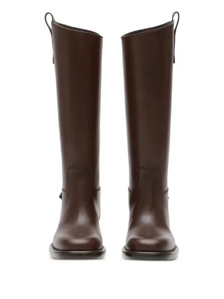 Botine Burberry din piele maro