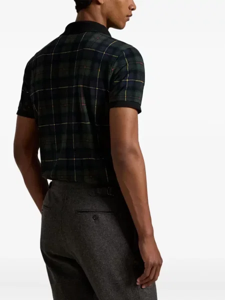 Șapcă Polo Ralph Lauren de mătase cu broderie cu dungi negru