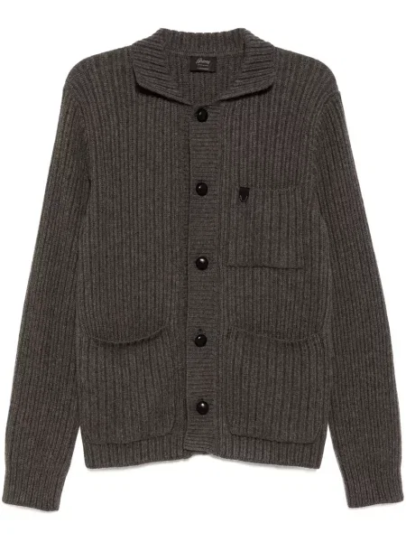 Cardigan Brioni lung gri
