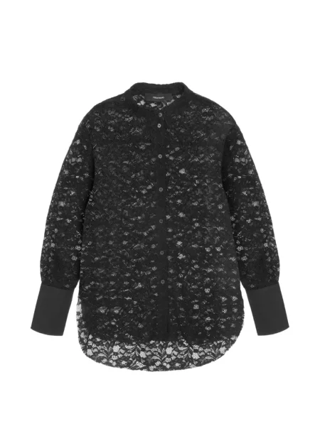 Cămașă Vera Wang din dantelă negru