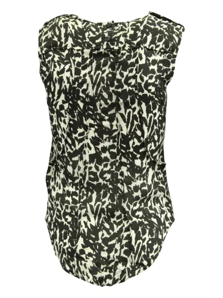 Retro top Isabel Marant Vintage s potiskem černý