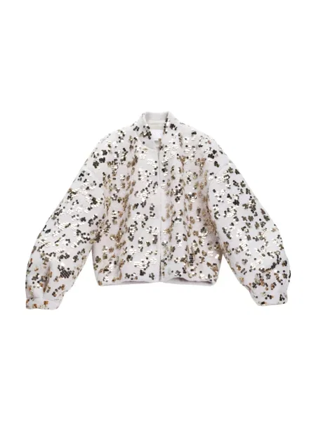 Wielobarwność kurtka bomber Genny wełniany