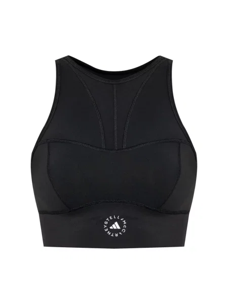 Krótki biustonosz Adidas czarny