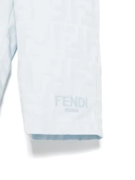 Spodnie dziecięce Fendi niebieskie