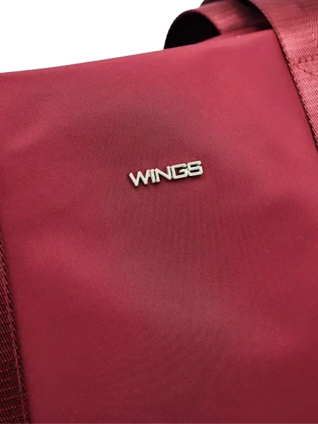 Duża torba ROSELLA z funkcją poszerzania DARK RED czerwona