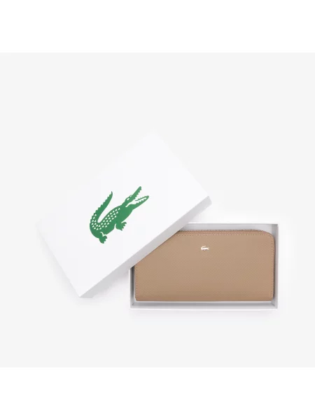 Lacoste Portfel Zapinany Na Daily City brązowy