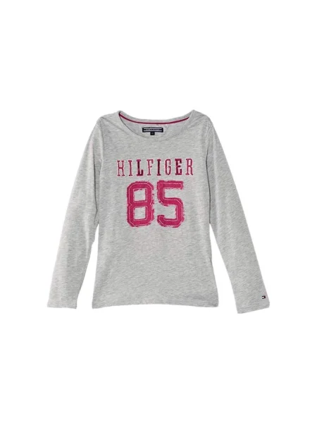 Tricou copii Tommy Hilfiger gri