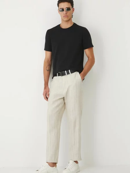 Medicine pantaloni din in drept bej