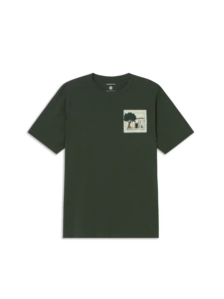 Thinking MU Majica Aaron zelena / volneno bela