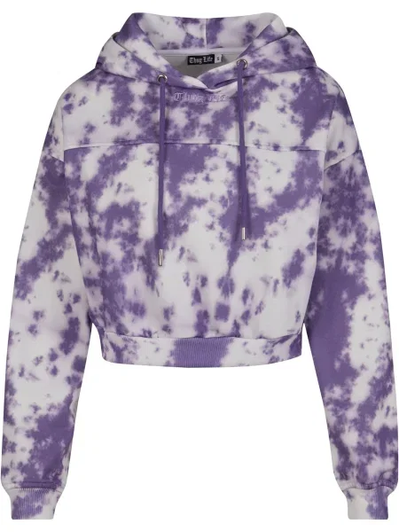 Thug Life Sweater majica Dystopia lavanda bijela
