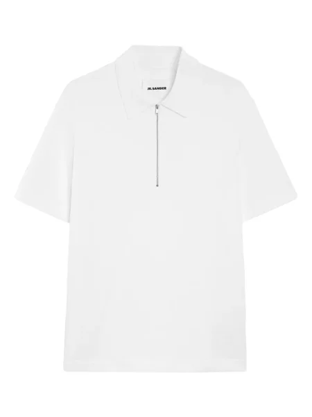 Polo Jil Sander tricotate alb