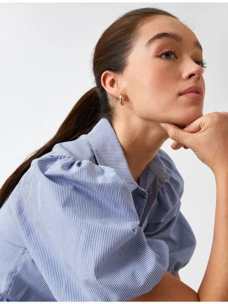 Bluzka Koton z falbankami szara