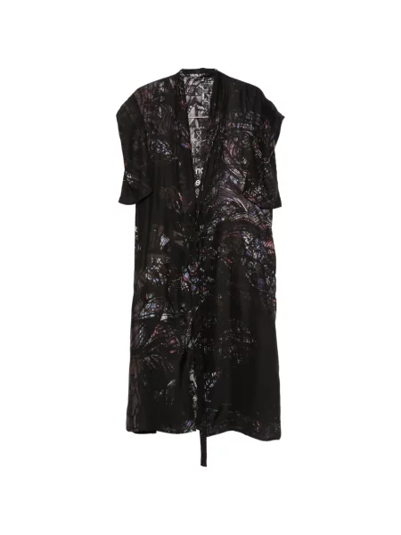Cu centură palton Yohji Yamamoto negru