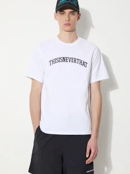 Тениска thisisneverthat Arch-Logo Tee с принт бяло