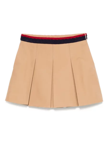 Fusta plisata Moncler plisată maro
