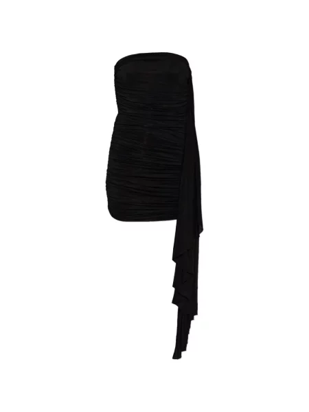 Rochie Alexander Wang cu volane drapată negru