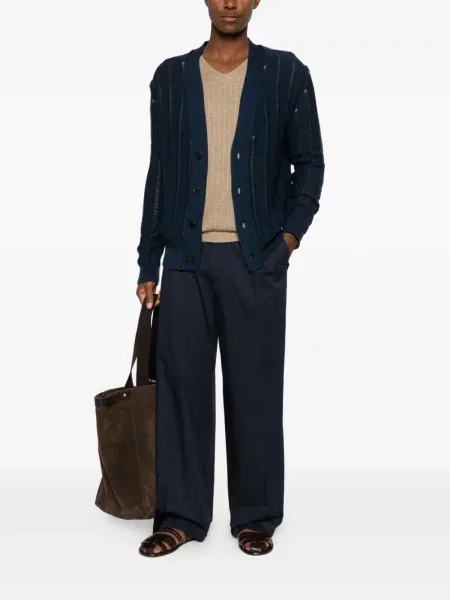 Cardigan Amaranto tricotate albastru