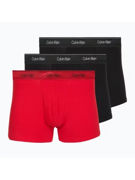 Boxeri pentru bărbați Calvin Klein Trunk black/goji berry/black negru