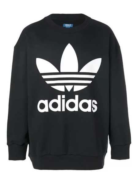 Pulover Adidas cu autograf negru